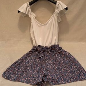 Bailey Blue Short Romper Jumpsuit. Size M